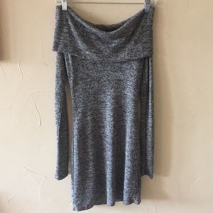 Gray knit dress